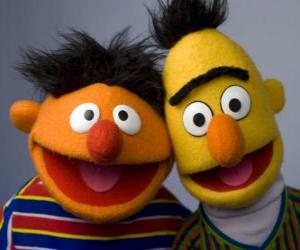 yapboz Bert ve Ernie, iki çok iyi arkadaş